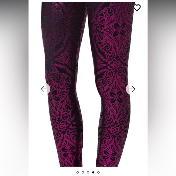 Blackmilk Geometric Floral Pink Leggings in XL - Picture 2 of 6
